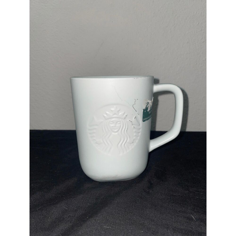 Starbucks 2023 Mint Green Recycled Ceramic Mug 16 oz Embossed Siren